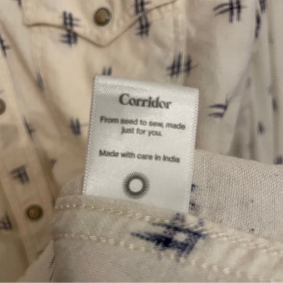 Corridor NYC Pearl Snap Western Shirt Sz M - Picture 5 of 7